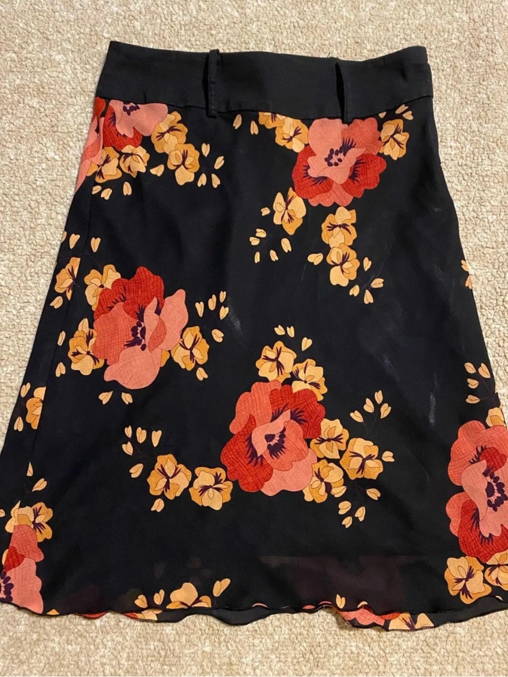XOXO In America and Abroad Y2K Vintage Floral Midi Skirt